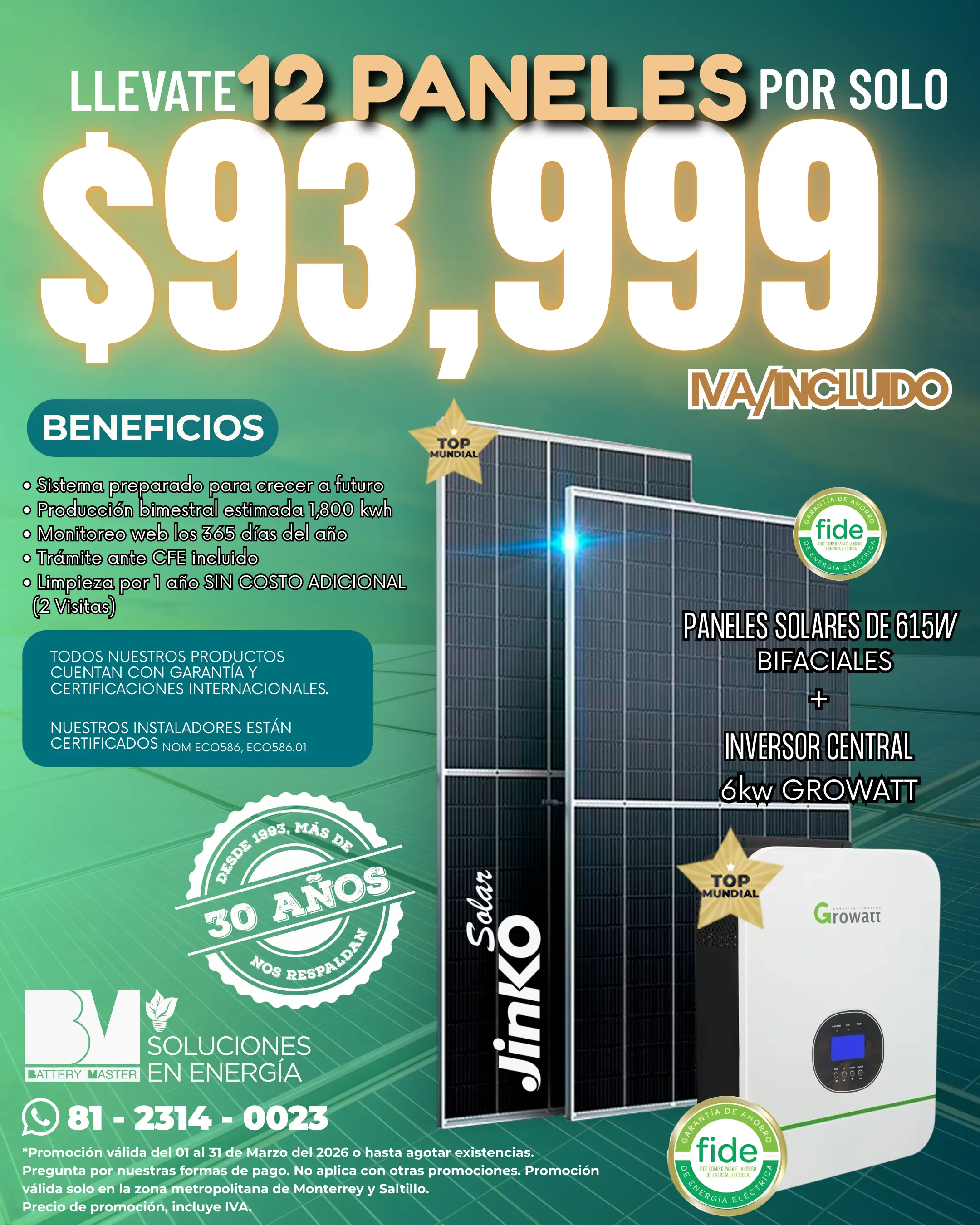 Promoción Especial Solar BM