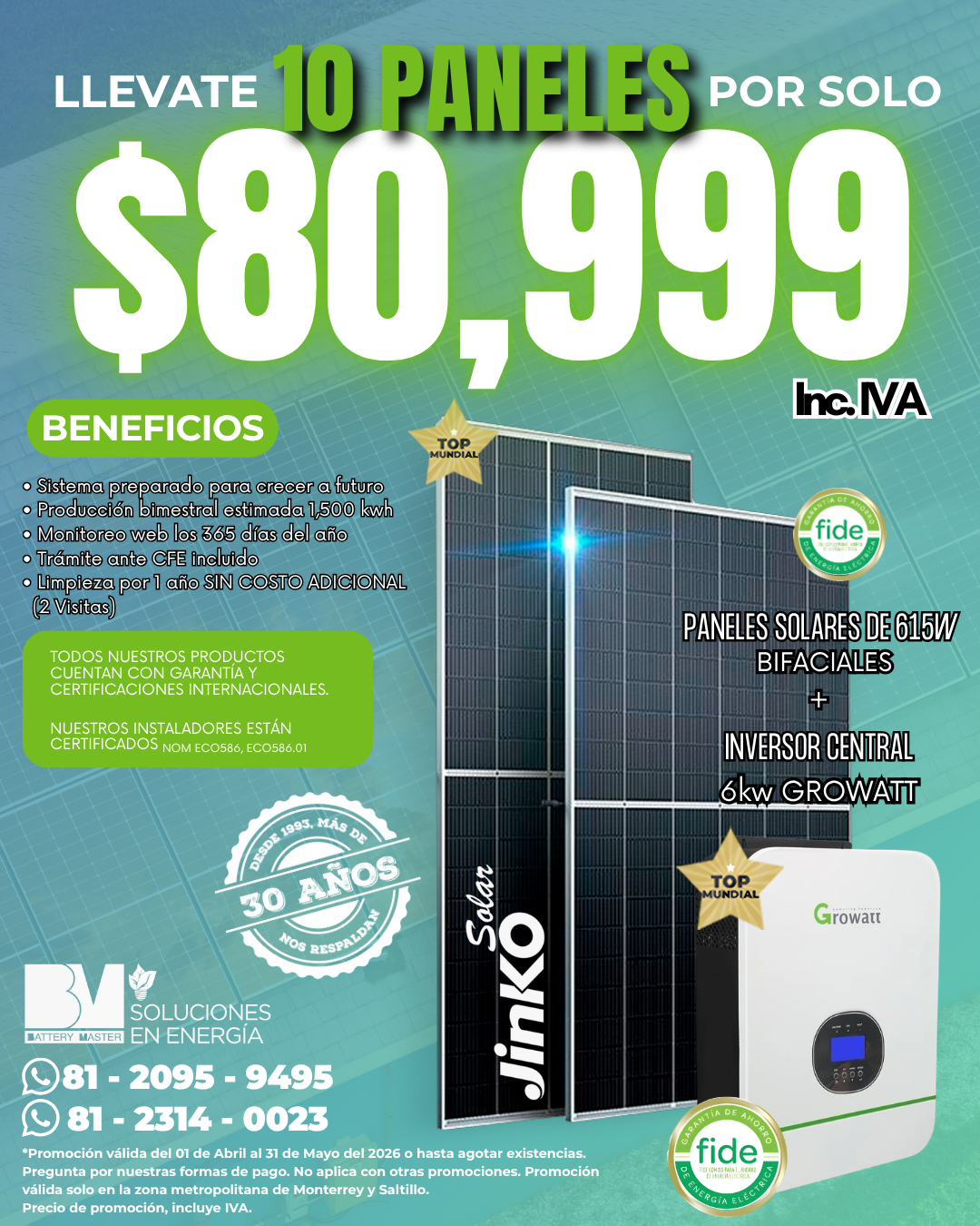 Promoción Especial Solar BM